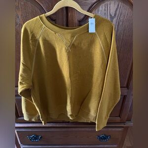 Old Navy Mustard Yellow Crewneck Sweatshirt - XL